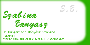 szabina banyasz business card